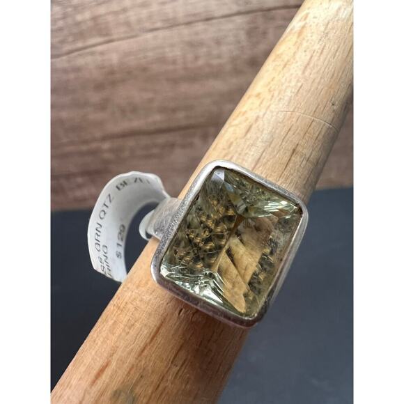 NEW Prasiolite Sterling silver ring 6.87 grams - Picture 15 of 16